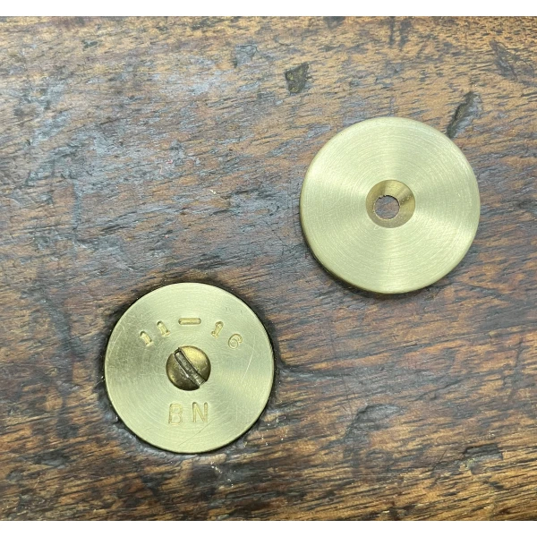 Brass Disc Insert for Buttstock