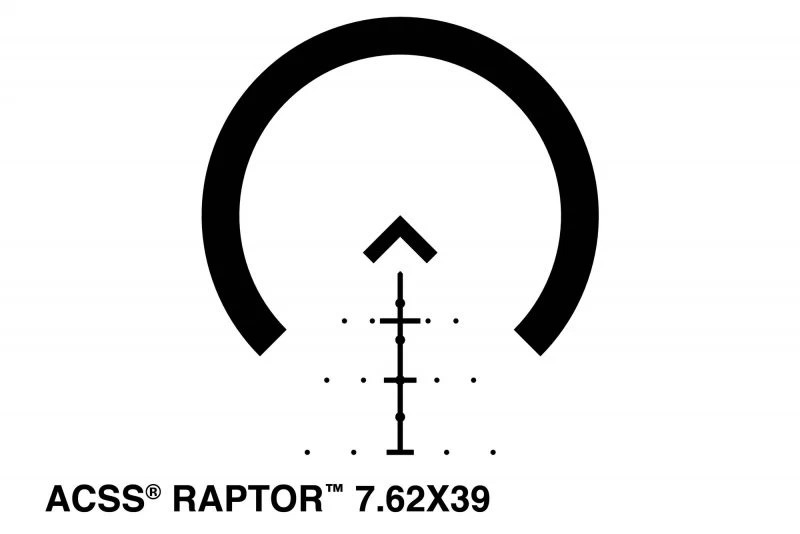 Primary Arms 1-6X24mm FFP Rifle Scope – Illuminated ACSS Raptor 7.62x39mm / 300BLK Reticle