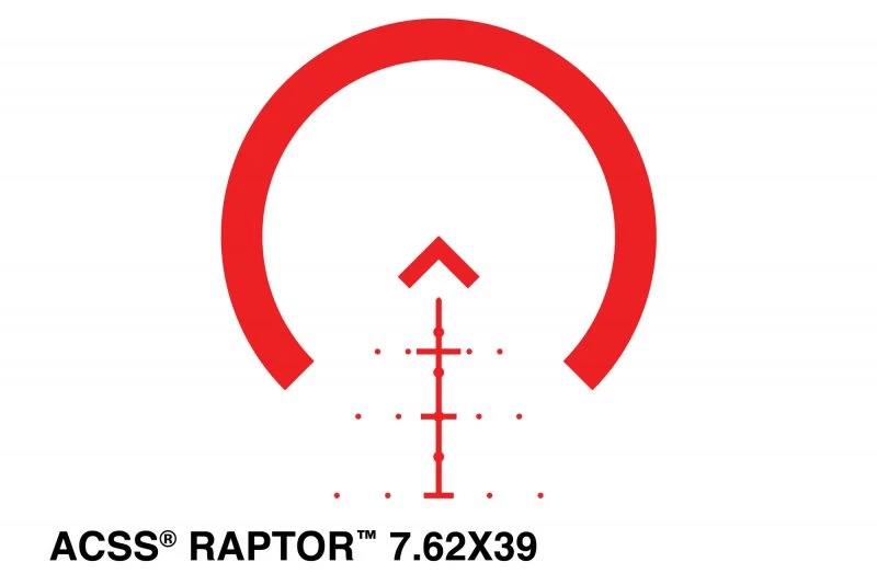 Primary Arms 1-6X24mm FFP Rifle Scope – Illuminated ACSS Raptor 7.62x39mm / 300BLK Reticle