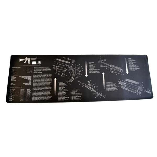 Gun cleaning mat w/ AR imprint