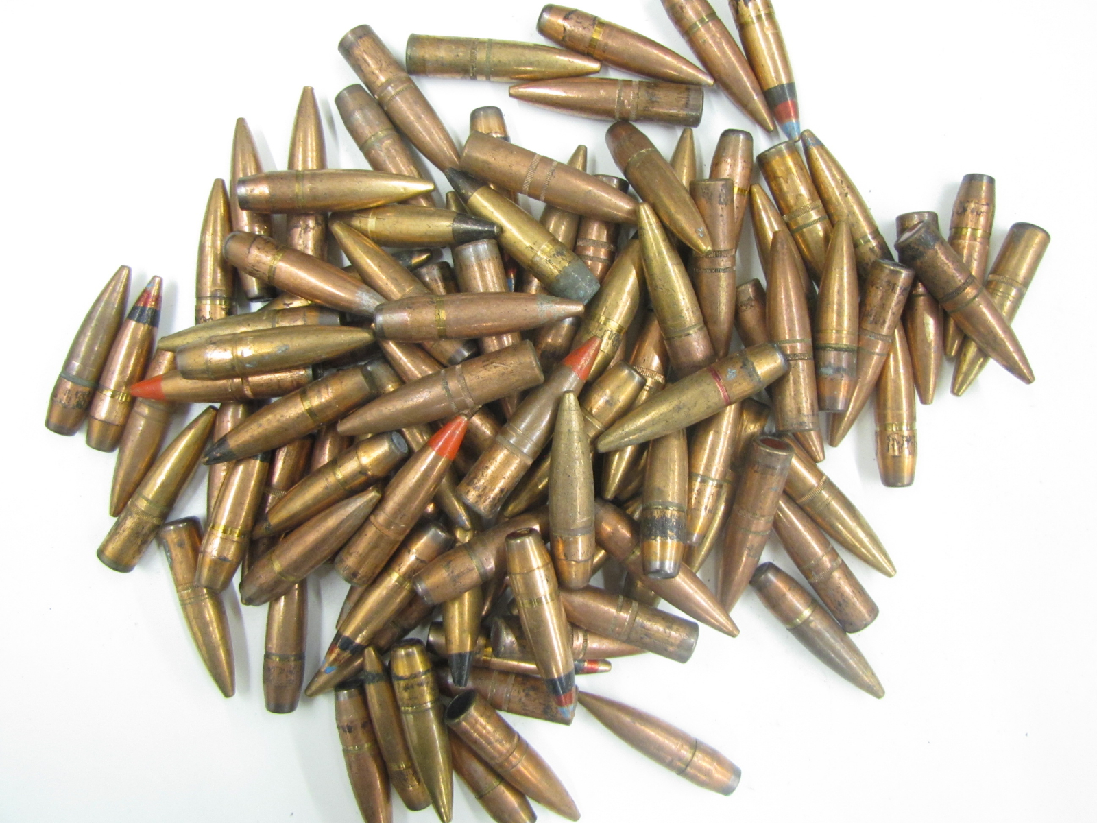 50 BMG 647gr Pulled Projectiles - Once Fired Brass