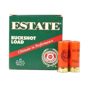 Estate 12 GA 2-3/4" 00 Buckshot - 9 Pellets - 25 Rounds