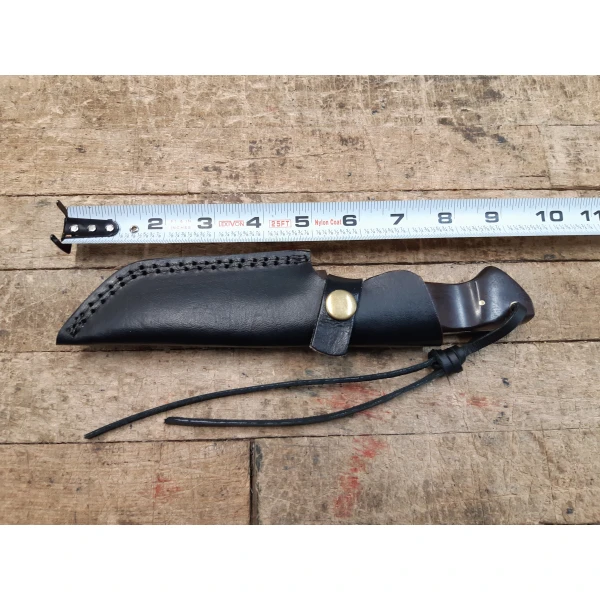 Handmade Japanese Steel Tanto Knife - Brown - Image 4