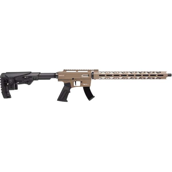 TM22 TAN 22LR 18" Threaded Barrel With long hand-guard and adjustable stock