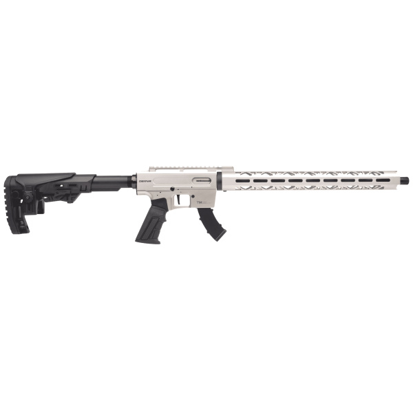 TM22 WHITE 22LR 18" Threaded Barrel With long hand-guard and adjustable stock