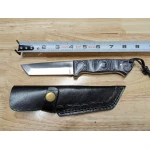 Handmade Japanese Steel Tanto Knife Black