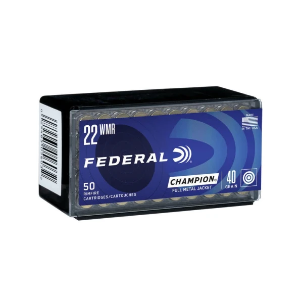 Federal Champion - 22 WMR 40 GR FMJ  Box of 50 (737)