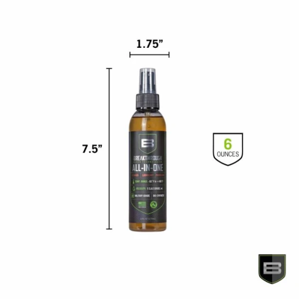 Battle Born Bio-Synthetic All-In-One Cleaner / Lubricant / Protectant (MIL-PRF-63460F Type B) – 6oz Pump Spray Bottle - Image 2