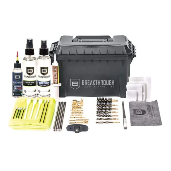 Breakthrough Clean Ammo Can Cleaning Kit (w/ SS rods) with 6 Ounce Solvent and Oil HP Pro w/ NTA