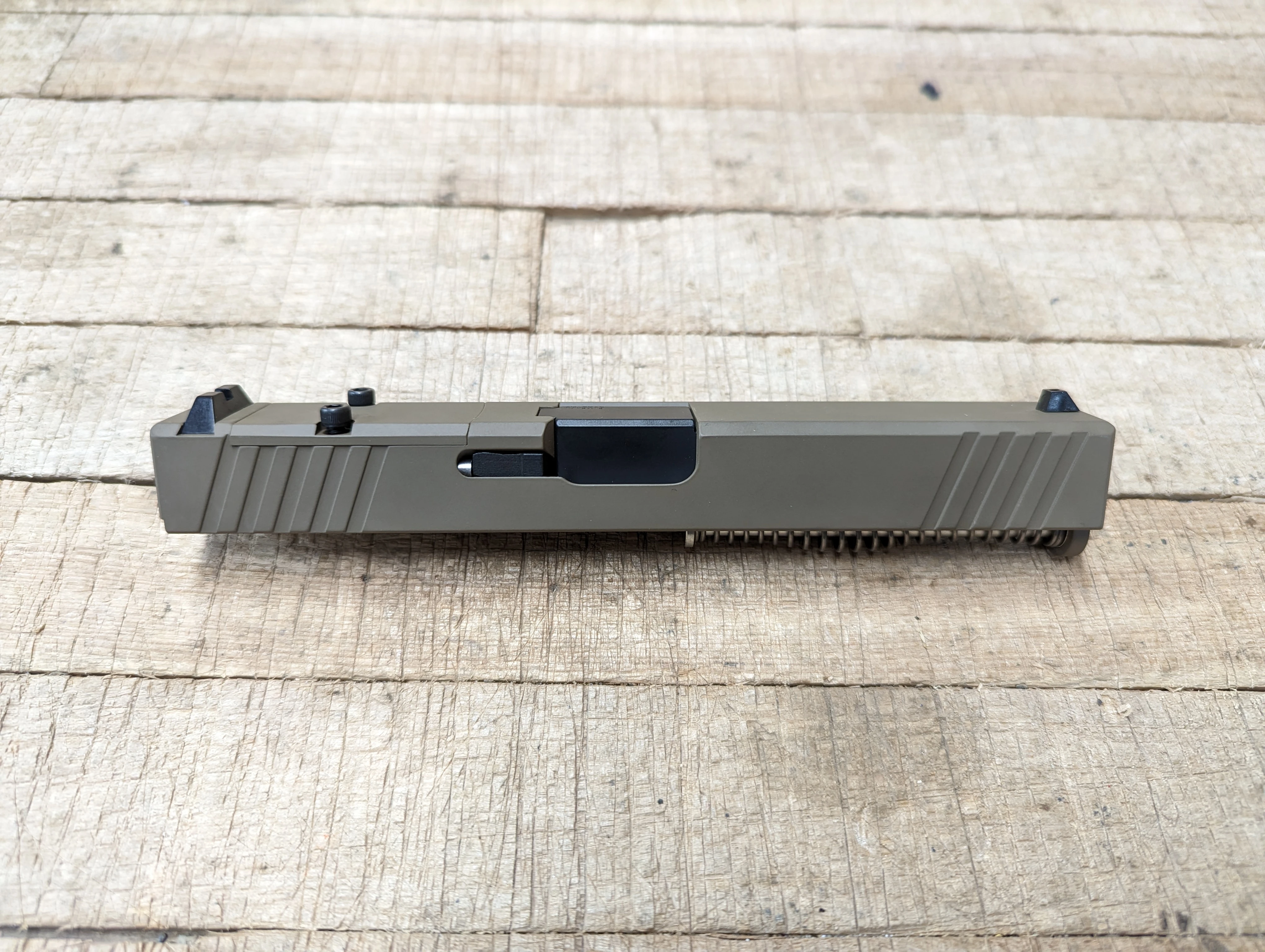 KM Tactical Glock 17 Complete Slide Assembly Optic Ready FDE 4.5” Barrel