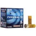 Federal 20 Gauge 3" 7/8oz #4 Steel Shot 25rds