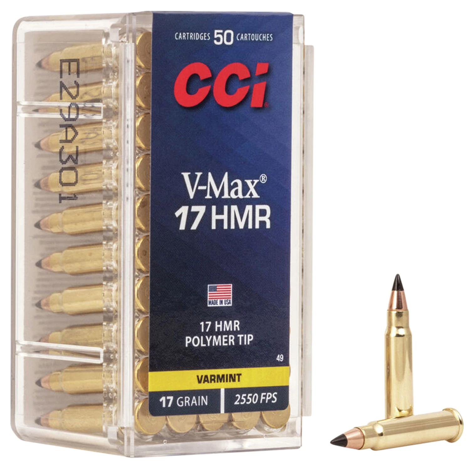 CCI 17 HMR V-Max 17 Grain – 50 Rounds