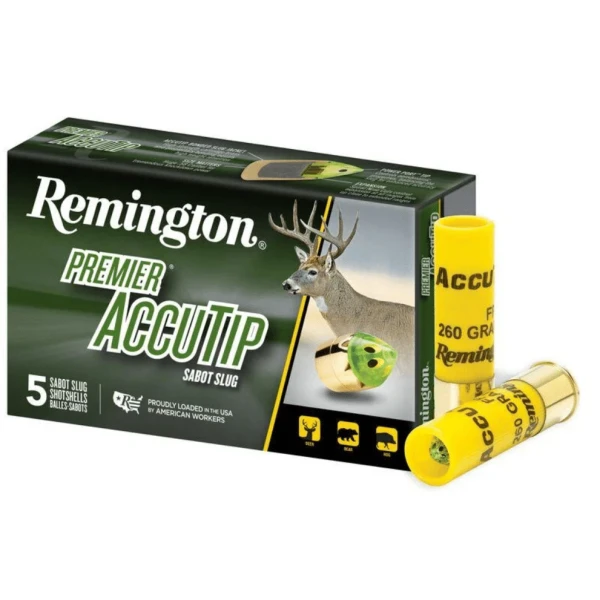 REMINGTON PREMIER ACCUTIP 20GA 3" 260GR BONDED SABOT SLUG 5RDS - 20498