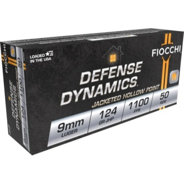 Fiocchi – Defense Dynamics – 9mm 124gr JHP – MARSTAR CANADA