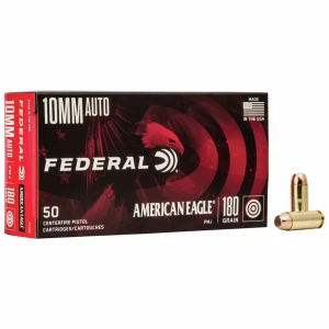 Federal American Eagle – 10mm, 180gr, FMJ, Box of 50 AE10A — Marstar