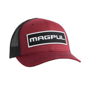MAGPUL Wordmark Patch Trucker Black/Red Hat [MAG1104-604]