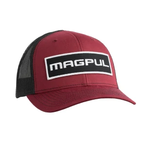 MAGPUL Wordmark Patch Trucker Black/Red Hat [MAG1104-604]