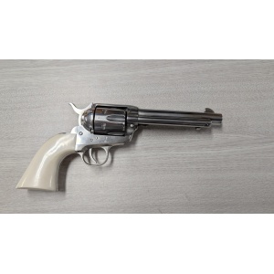 Deactivated Pietta Single Action Revolver - Chrome