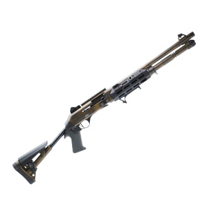 Federation Firearms SA-4 Competition Semi-Auto - 12GA, 2-3/4" or 3", 18.6" Barrel, Distressed Bronze [FF-SA4-COMP-DISBRO-187]
